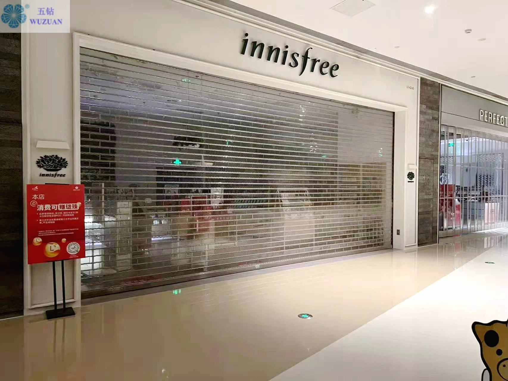 Bespoke Security Automatic Beautiful Special Security Polycarbonate Ttransparent Crystal Roller Shutter Doors Ffor Shopping Malls