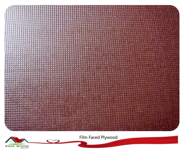 18mm X 1250X2500 Excellent Suppliers Rinawood Red Film Waterproof High Quality Film Faced Plywood for Construction