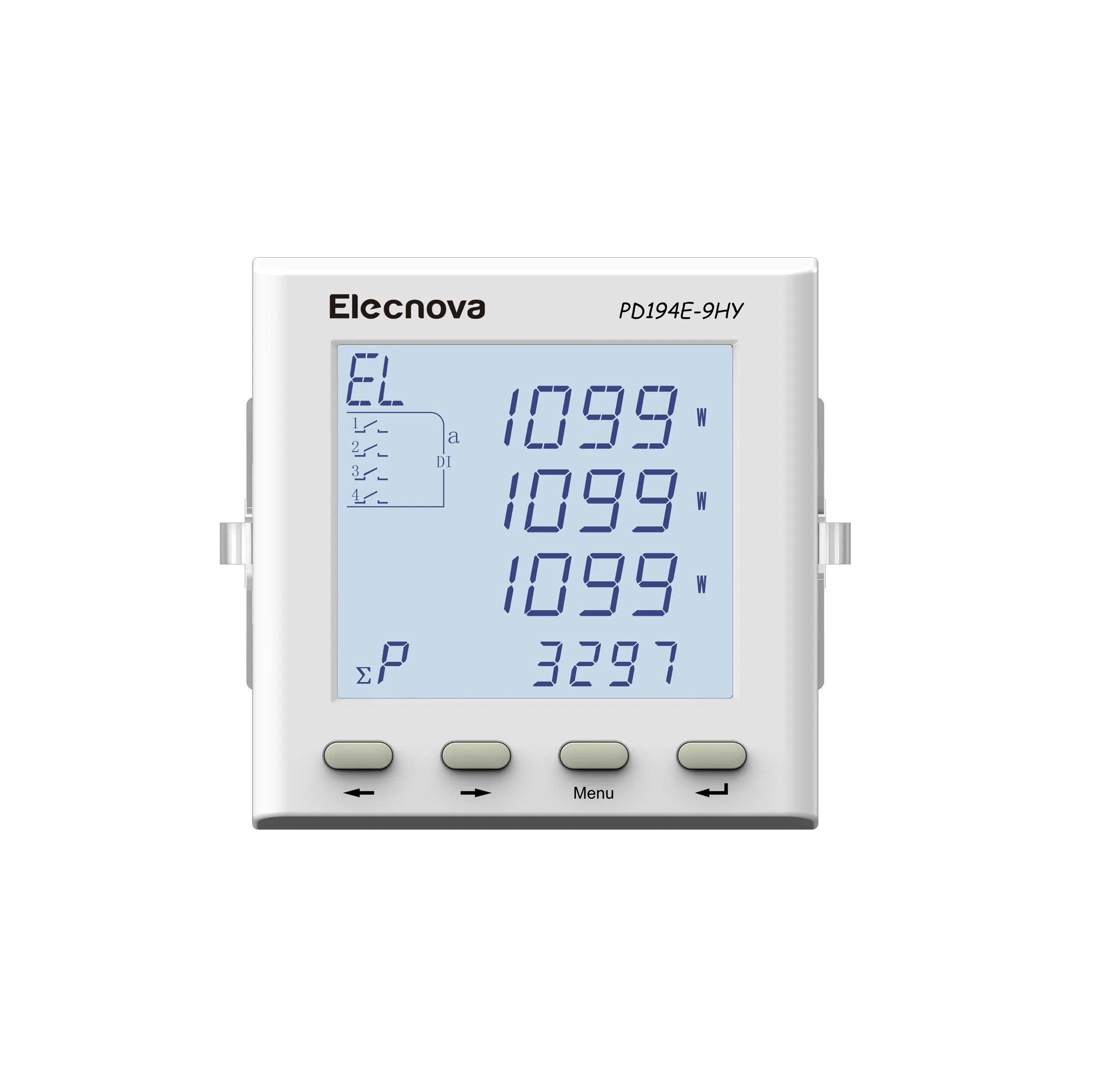 Elecnova Pd194e-9HY 96*96mm LCD eléctrico de 3 fases armónico Medidor de potencia