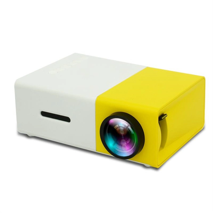 Mini projecteur de poche Yg300 pour téléphone mobile et TV 1080P Mini projecteur LED portable Yg300