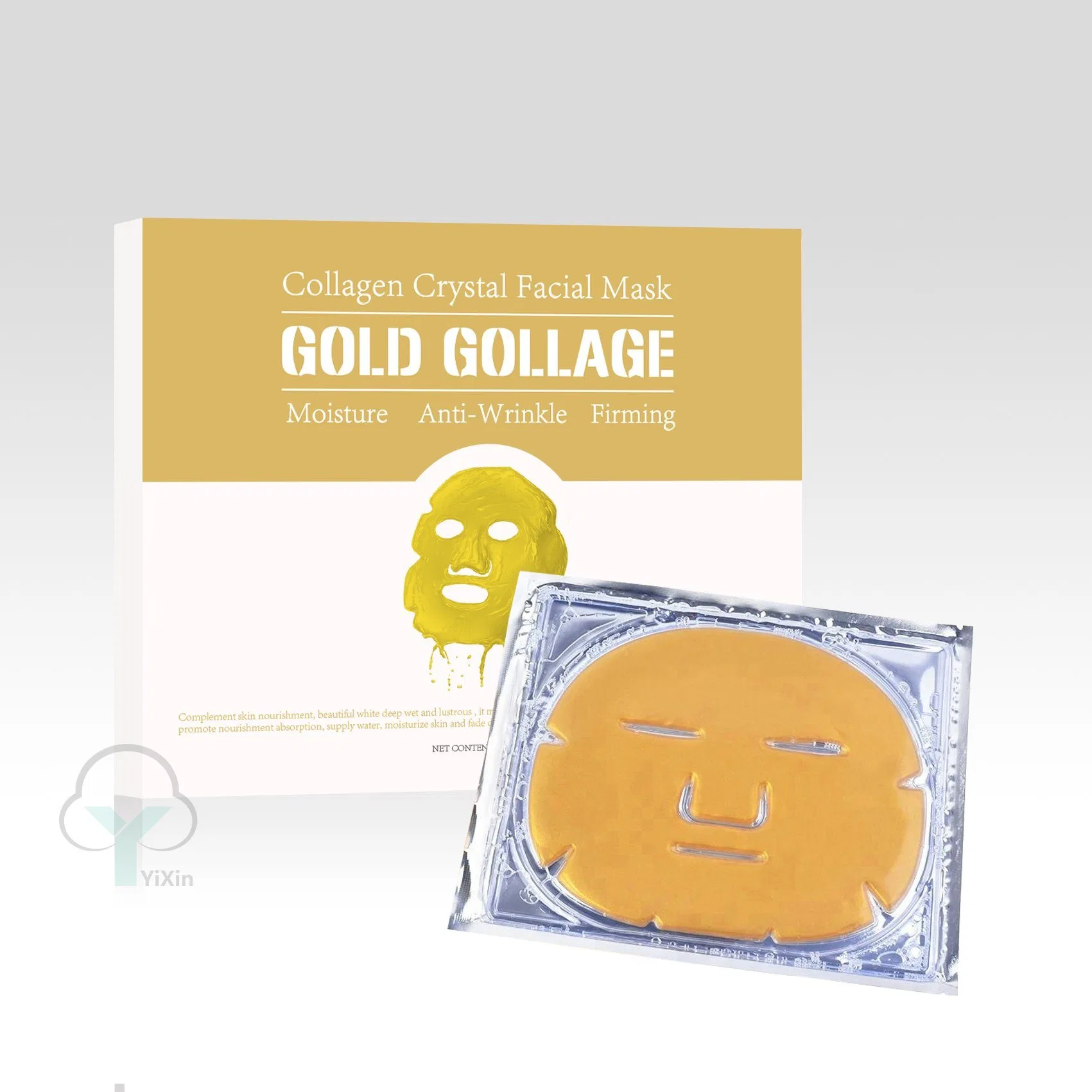 OEM Gold Collagen Crystal Facial Mask Golden Anti-Wrinkle Face Mask