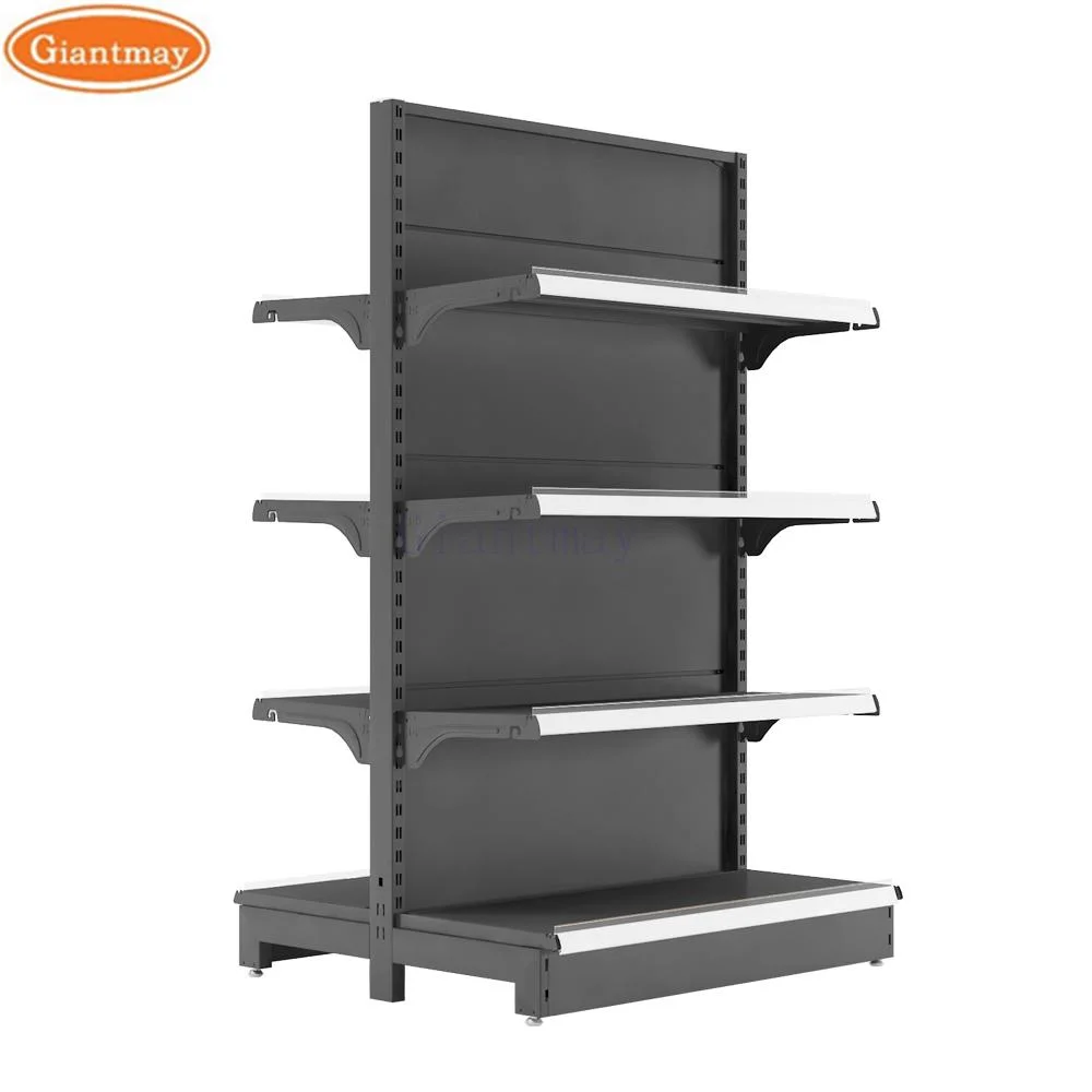 Giantmay Retail Produce Display Stand Black Display Shelves for Retail Stores