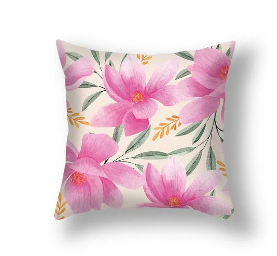 Household Products Flower Pillow Cover Short Plush Cushion