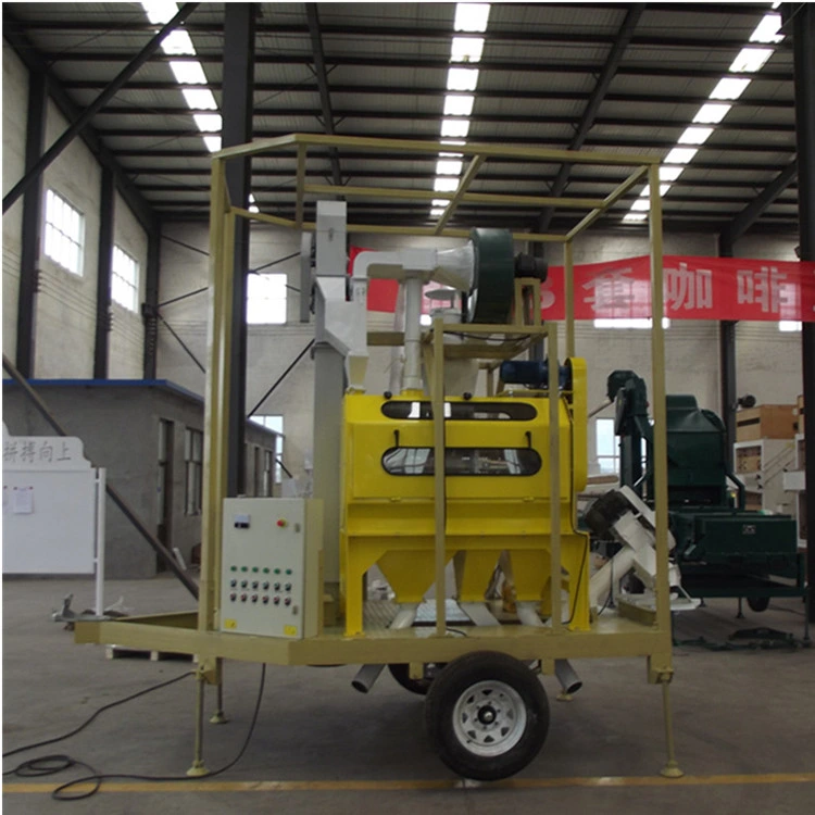 Mobile Seed Treating Unit with Rotary Seed Cleaner