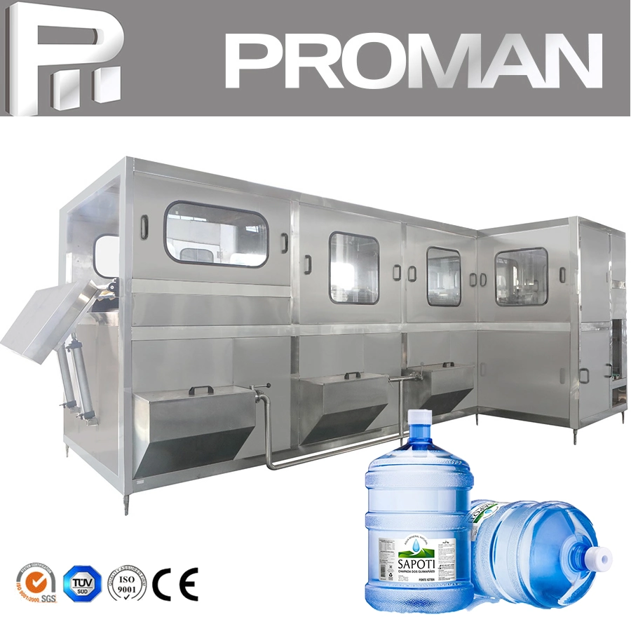 Qgf Series 5gallon Bottled Water Filling Plant High Pressure Internal Water Brusher Refilling Bottling Machine