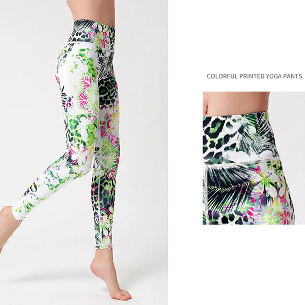 Leggings de sport en gros à la mode Sublimation Sportwear Collants de fitness.