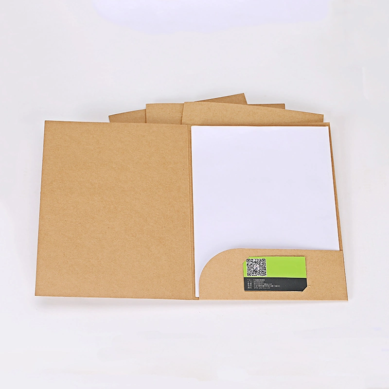 Kraft Paper Folder A4 Hardcover File Folder