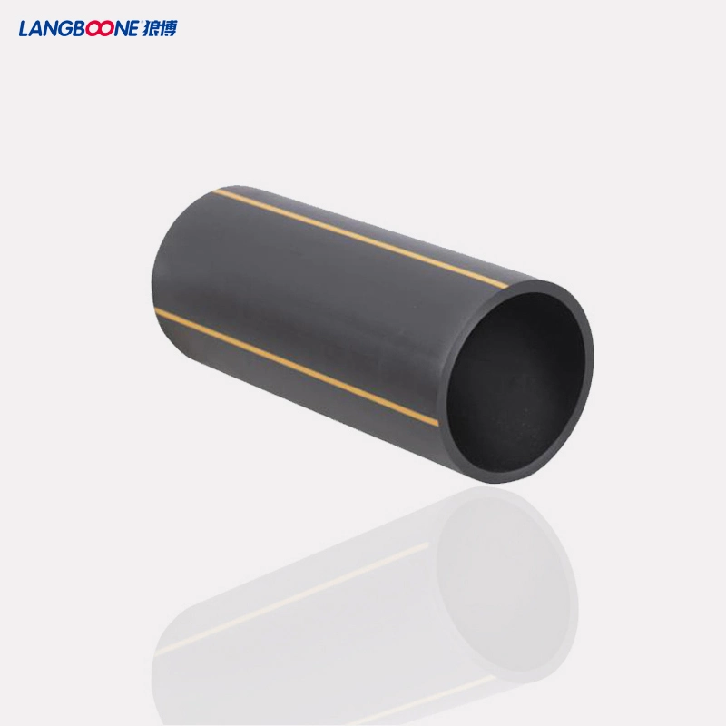 Pn12.5 Black HDPE Pipe PE100/80 Material PE Soild Tube for Mining Transport