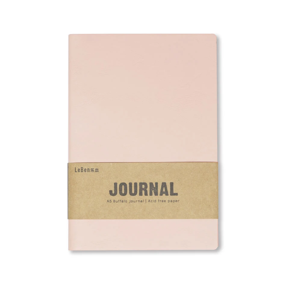 Stationery Notebook PU Leather Hard Cover Note Book for Company Promotion