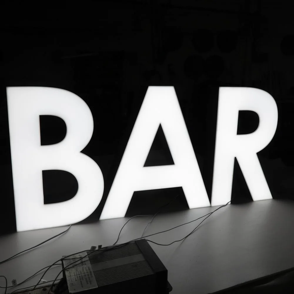 Custom Personalized Commercial Wall Advertising LED Sign Letters for Bar