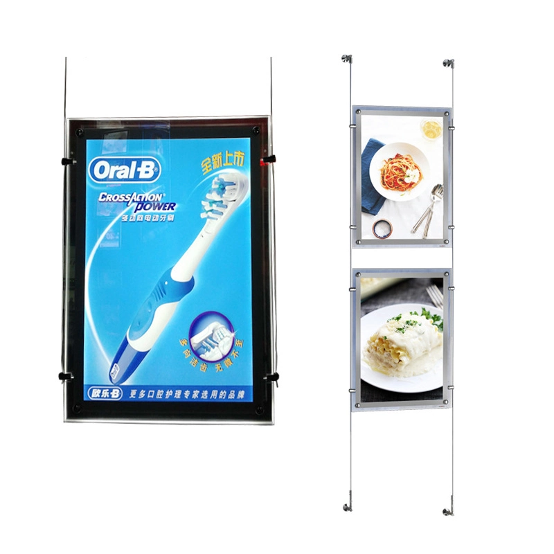 Acrylic 7" 10.1" 13.3" 15.6" 18.5" 21.5" Hanging Window Frame Android WiFi Cms Double-Sided Digital Signage Window Facing Display