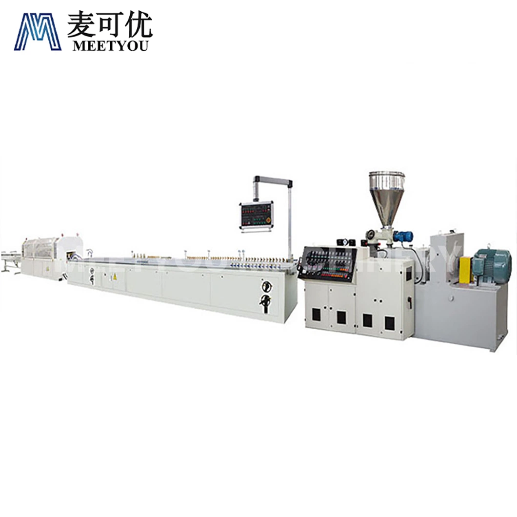 Meetyou Machinery PPR Pipe Making Machine High-Quality China PVC PP PE WPC PC QS Certification Plastic Profile Supplier Configuration Vacuum Calibration Table