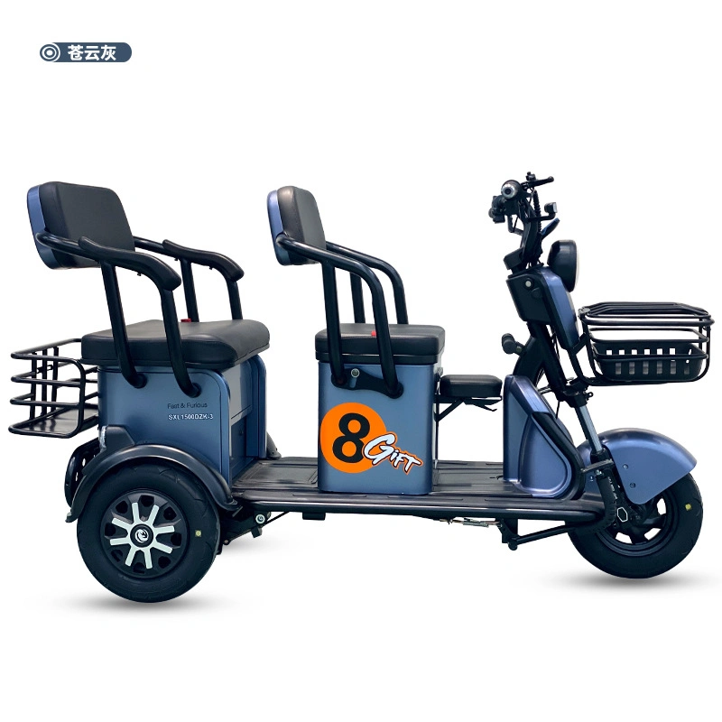 Three Wheel Electric Rickshaw with Two-Seat Tricycle for Entertainment