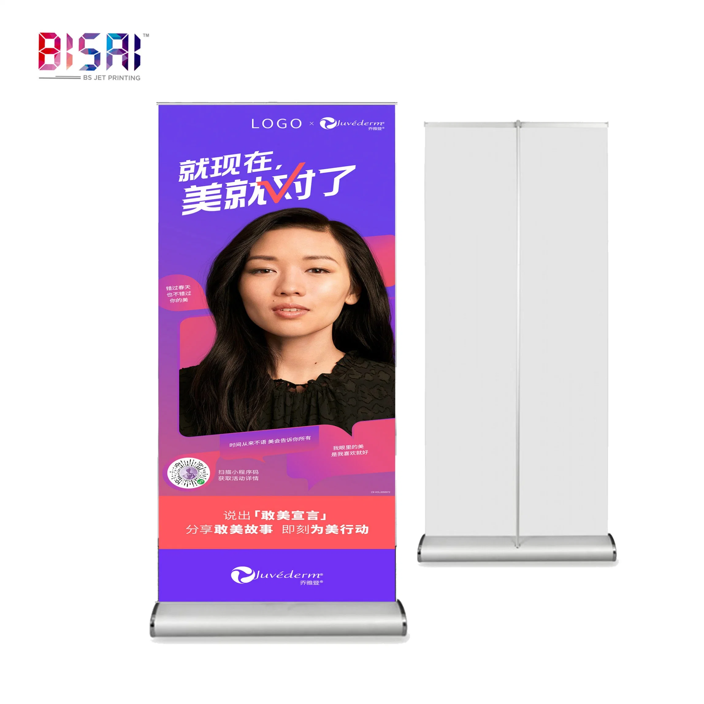 Wholesale/Supplier Custom Design Rectangle Waterproof Plastic Volume Roll up Banner Banner Stands