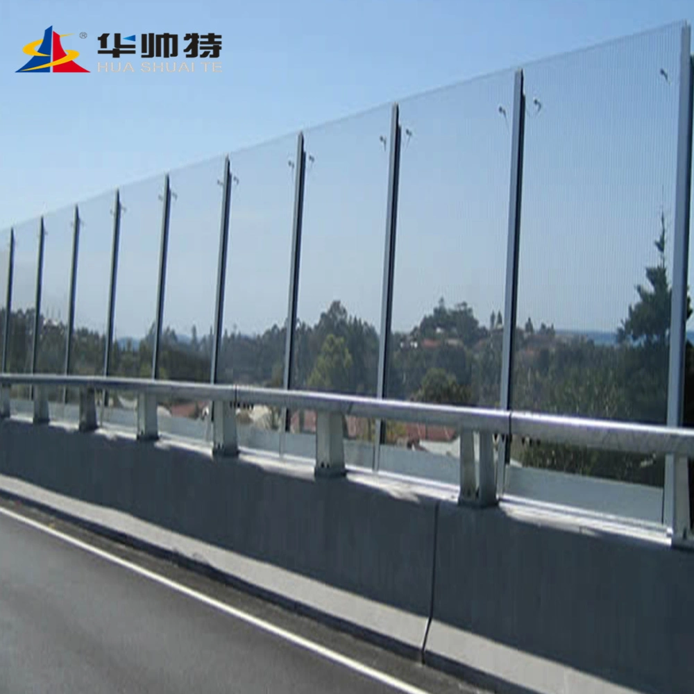 El sonido de cristal de plástico transparente Barier Barrera/puente de carretera