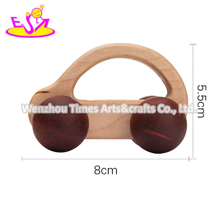 Educación temprana sensorial Mini Eco-friendly Walnut coche de madera de juguete para Niños W04A612