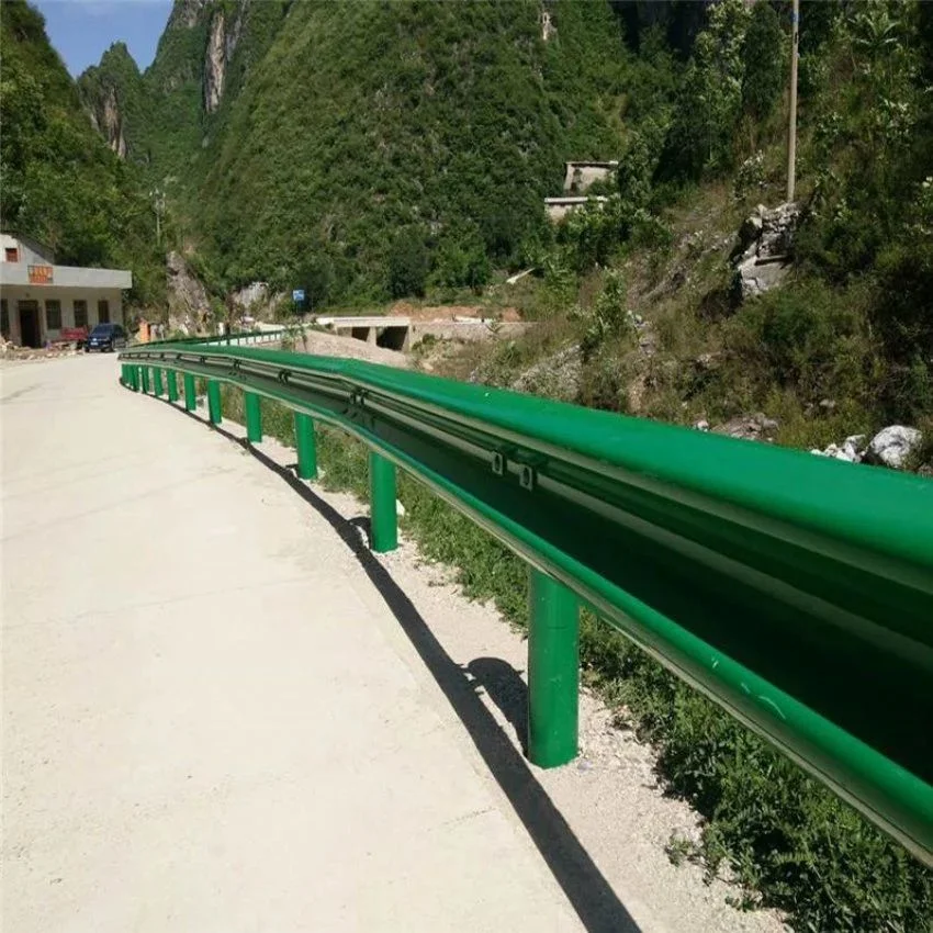 Highway Guardrails Outdoor Two-Wave Three-Wave Road Anti-Collision Guardrail Road Safety Barrier