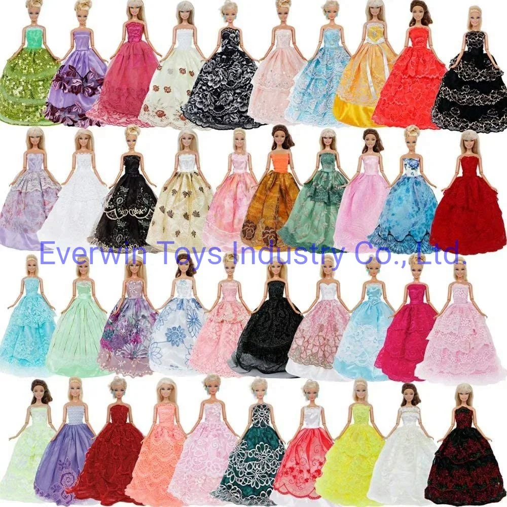 Plastic Toy Children Gift Christmas Gift Doll Wedding Dress Clothes for 1/6 Doll