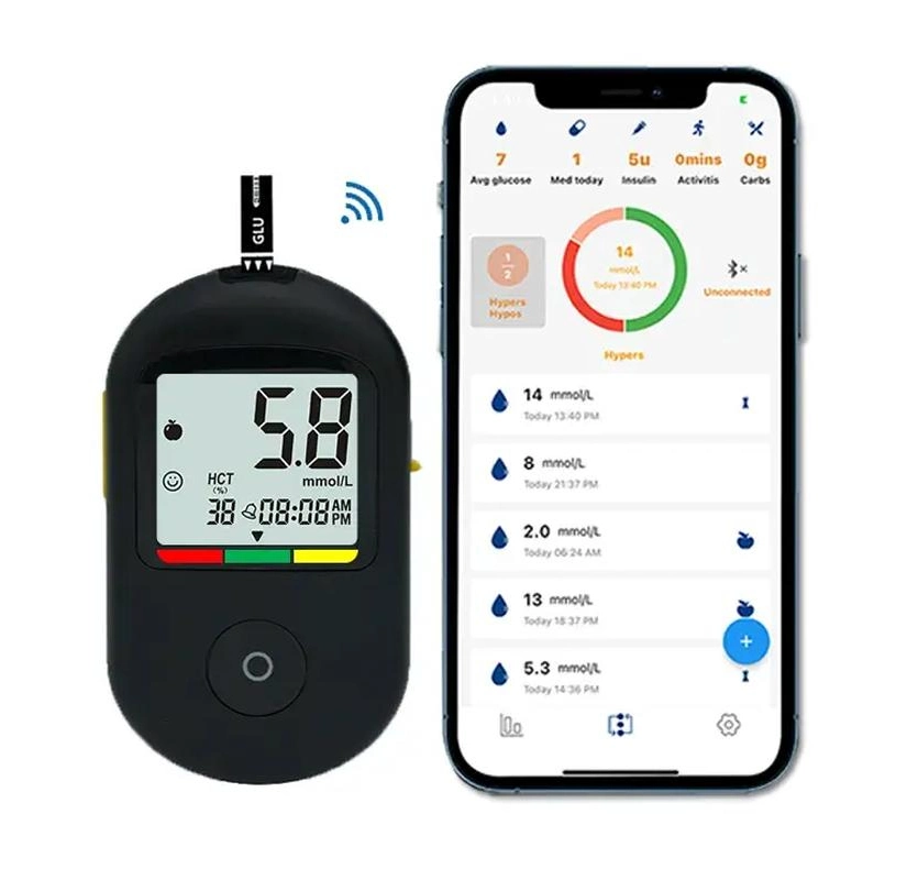 Digital Blood Glucose Meter, Accurate Diabetes Glucose Testing Device Meter