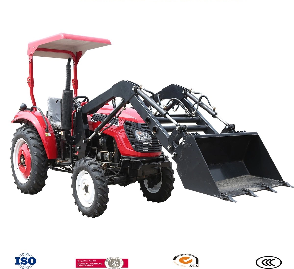Agricultural Machinery 60HP 4X4 Agriculture Mini Tractor with Low Profile Used in Orchard, Garden, Vineyard