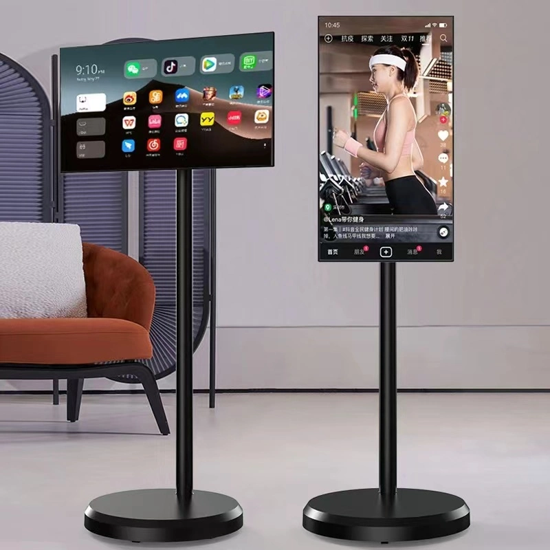 Monitor de ecrã táctil LCD digital móvel recarregável de 21.5 polegadas Displays digitais Smart TV