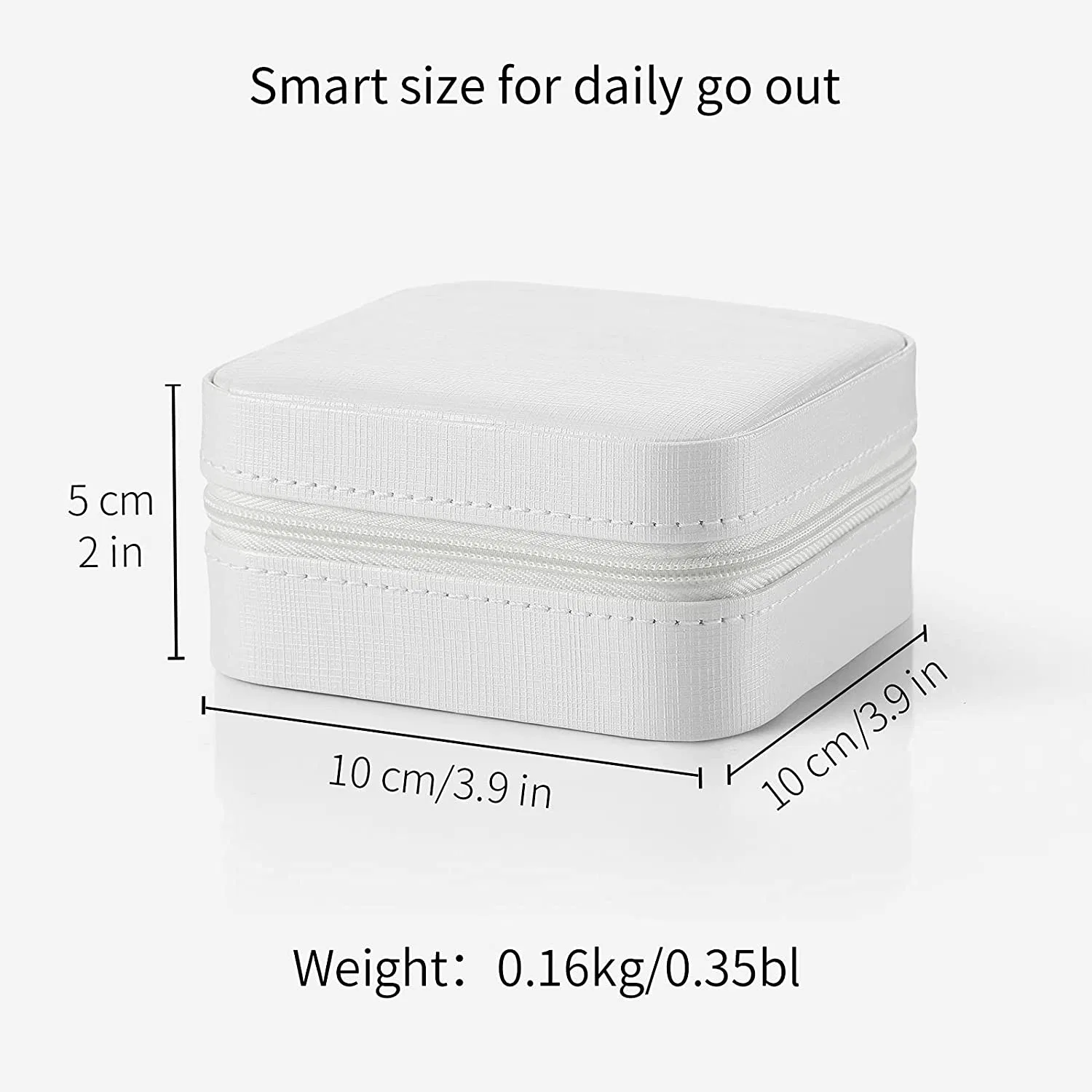 White Small Travel Jewelry Display Jewelry Box for Girls