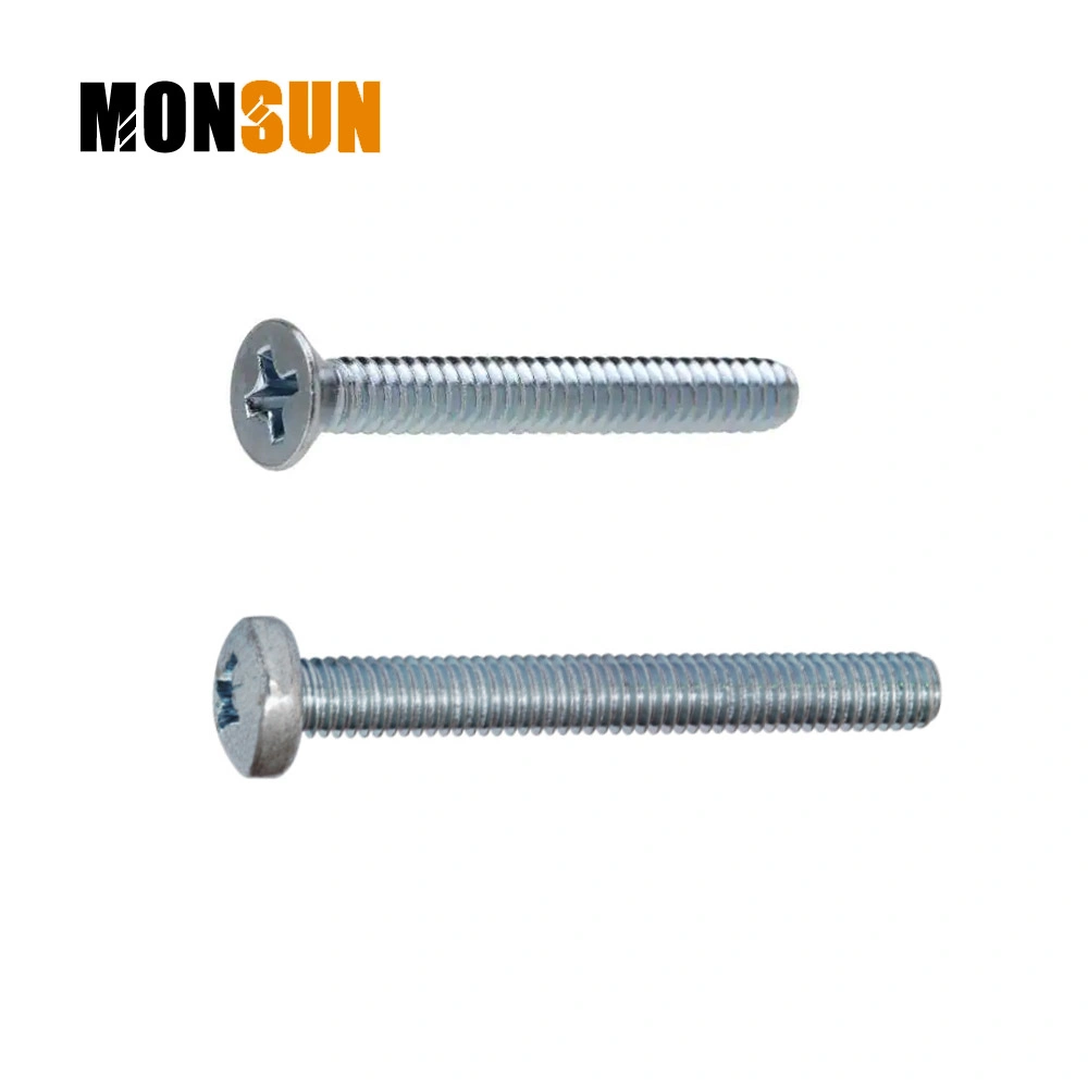 Pan Head Blue Zinc Plated Machine Thread Phillips Slotted Drive Furniture Cabinet Screw/Handle Screws