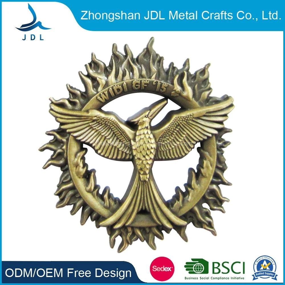 2021cheap Fashion Metal Antique Breast Name Badge (066)