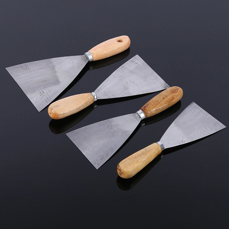 High quality/High cost performance  Wooden Handle Putty Knife Putty Knife Bulk for Drywall Wooden Handle