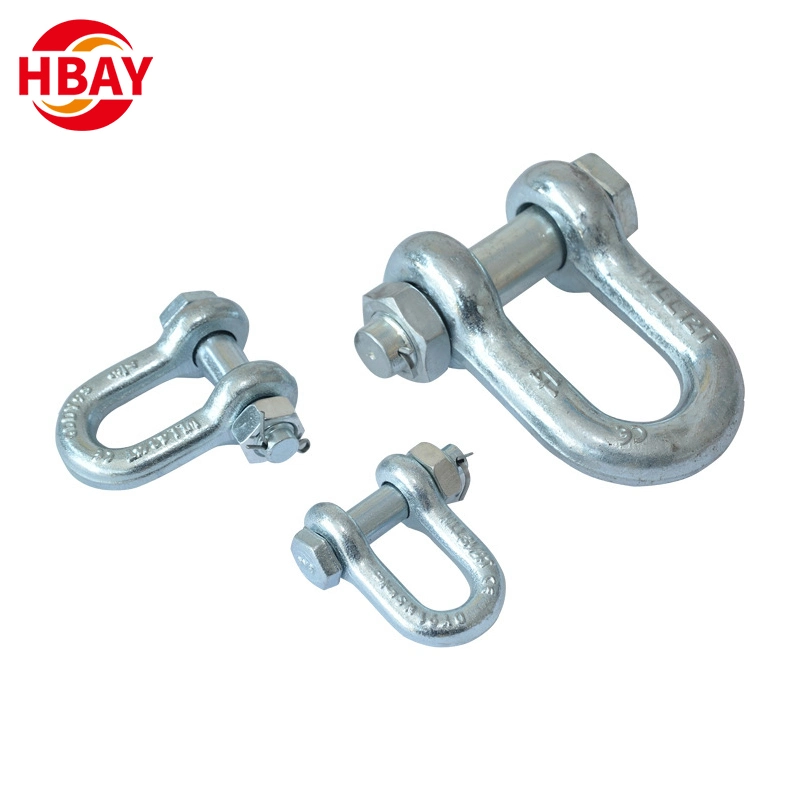 Stock Available Malleable Iron D Type G2150 Adjustable Shackle with Clevis Pin