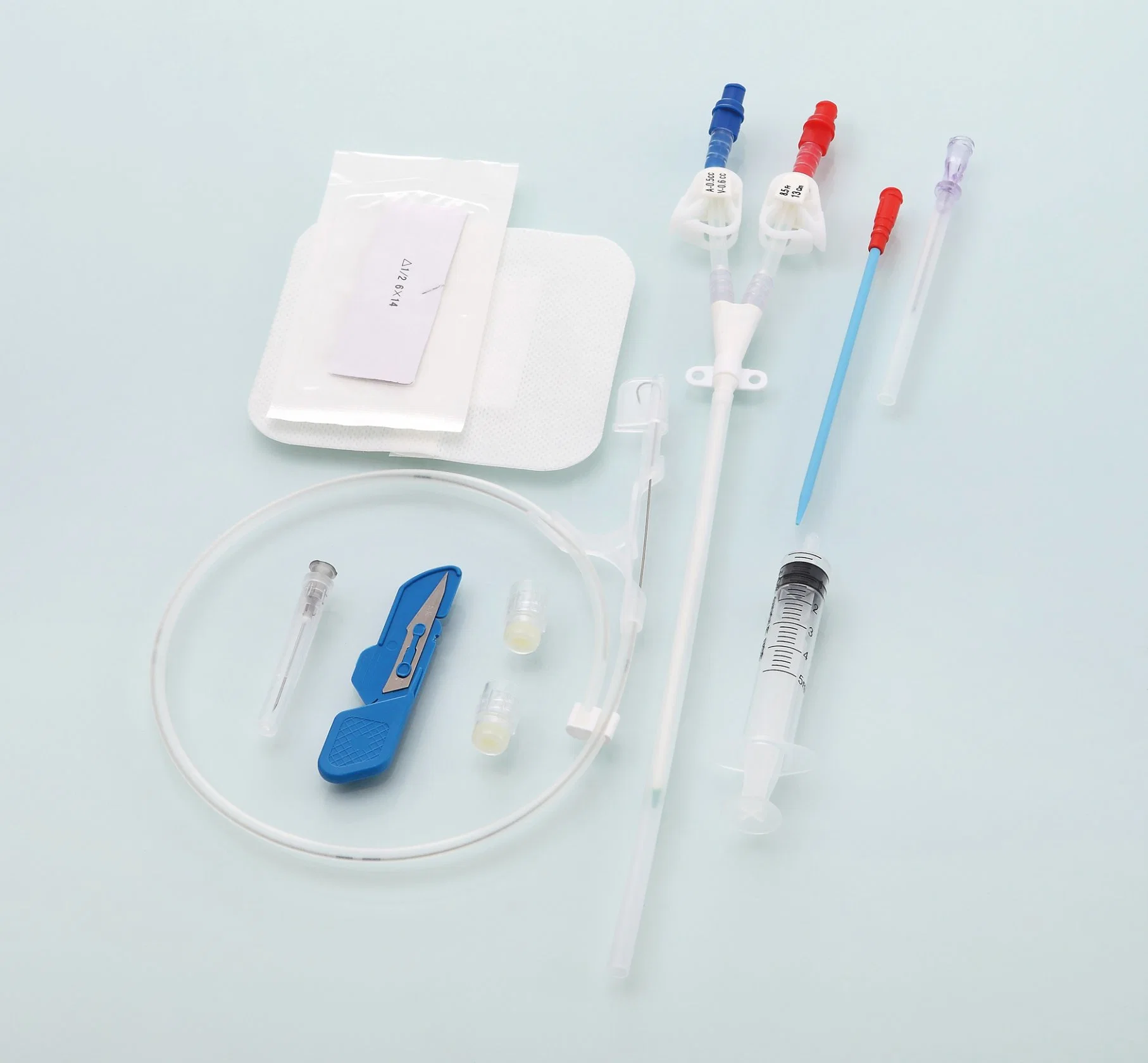 Medical Long Term Hemodialysis Catheter Kit for Blood Purification Series