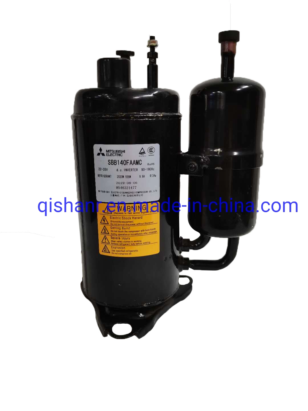 4HP Mitsubishi Scroll Refrigerator Compressor Air Conditioner Compressor Lht53nbdc for Inverter Compressor