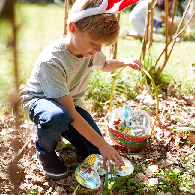 Dschungel Tiere Baustein Spielzeug Ostern Party Bevorzugungen 6 Stile Amüsantes Ei Überraschung Spielzeug Ostern Geschenk mit Mini-Blöcke