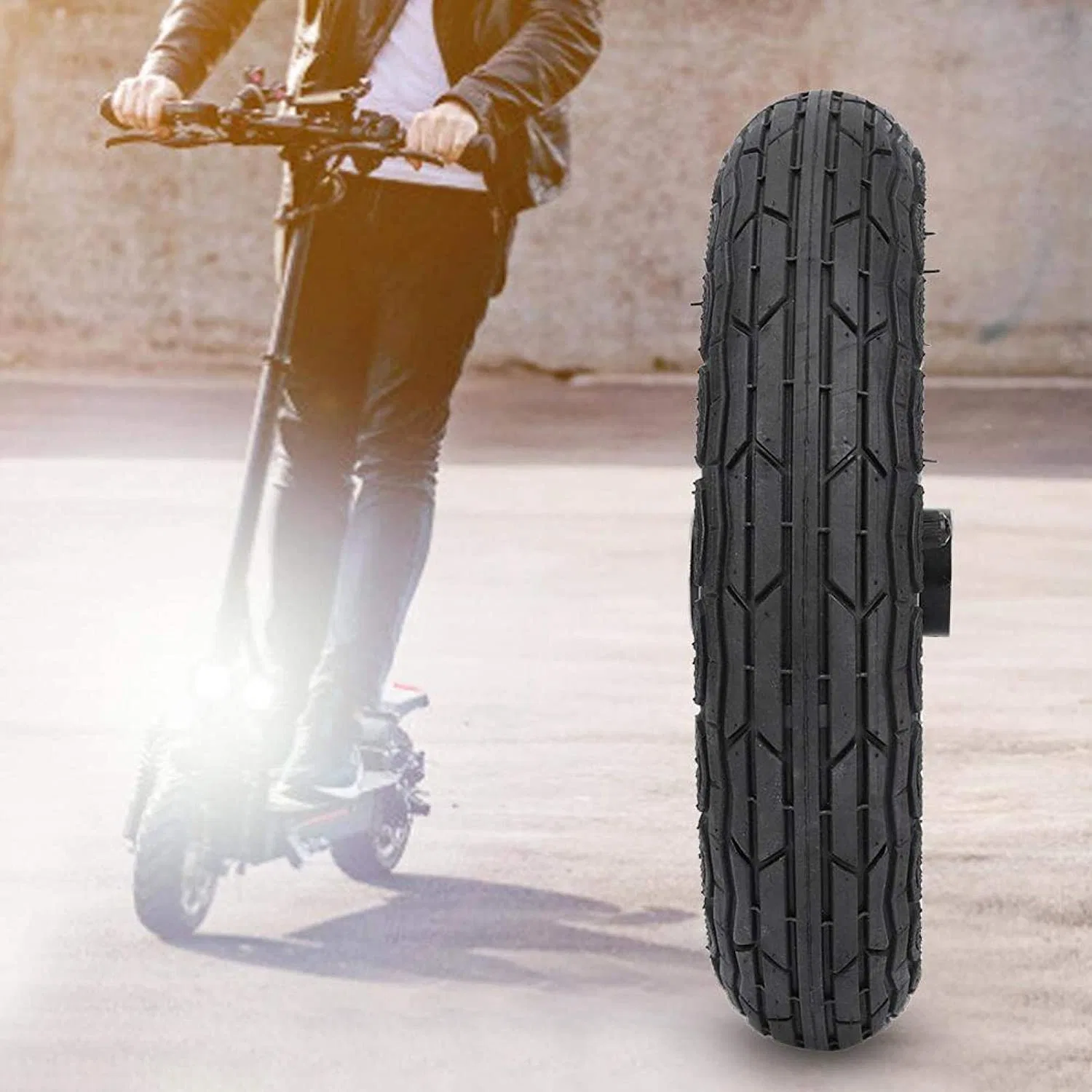 8inch Scooter Wheel with 6 Holes Disc Mount Compatible with Bicycle Disc Brake "200X50" Wheel for Disc Brake Scooter