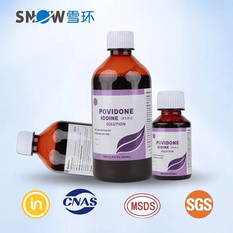 Health Scrub Care Povidone Iodine PVP Solution para desinfetante tópico Preparação da pele primeiros socorros