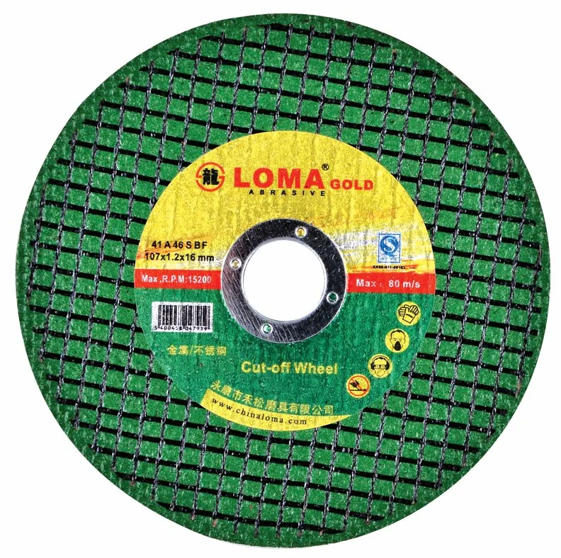 Loma 107X1.2X16 معدن فائق قليل السُمك عجلة قرص للقطع من الفولاذ المقاوم للصدأ