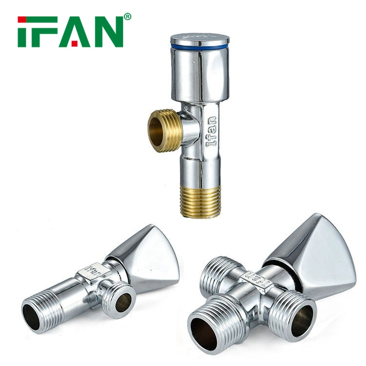 Ifan Plumbing Material Traditional Design Kitchen Bathroom Brass Angle Valve