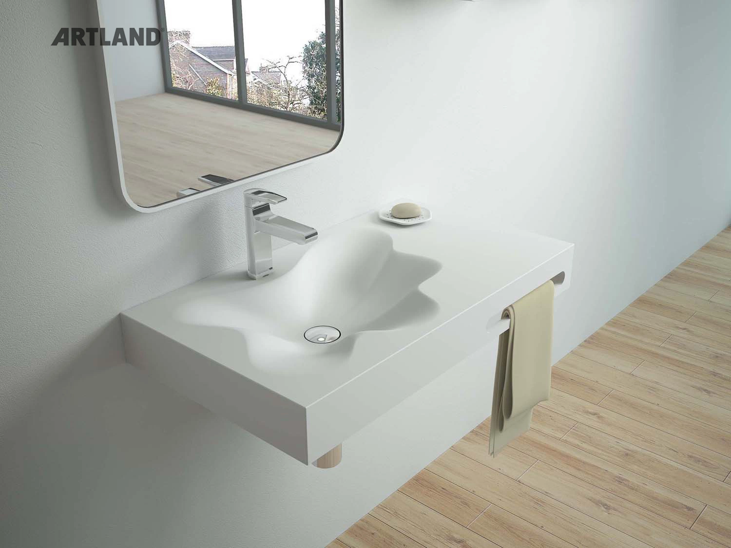 New Design Wholesale/Supplier Price Polishing Bathroom Sink Ceramics Wash Basin Sink