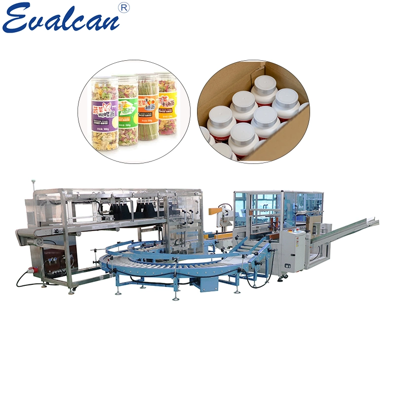 Direct Sale Tins Carton Packing Machine for Barrel Ice Cream Bottle Beverage