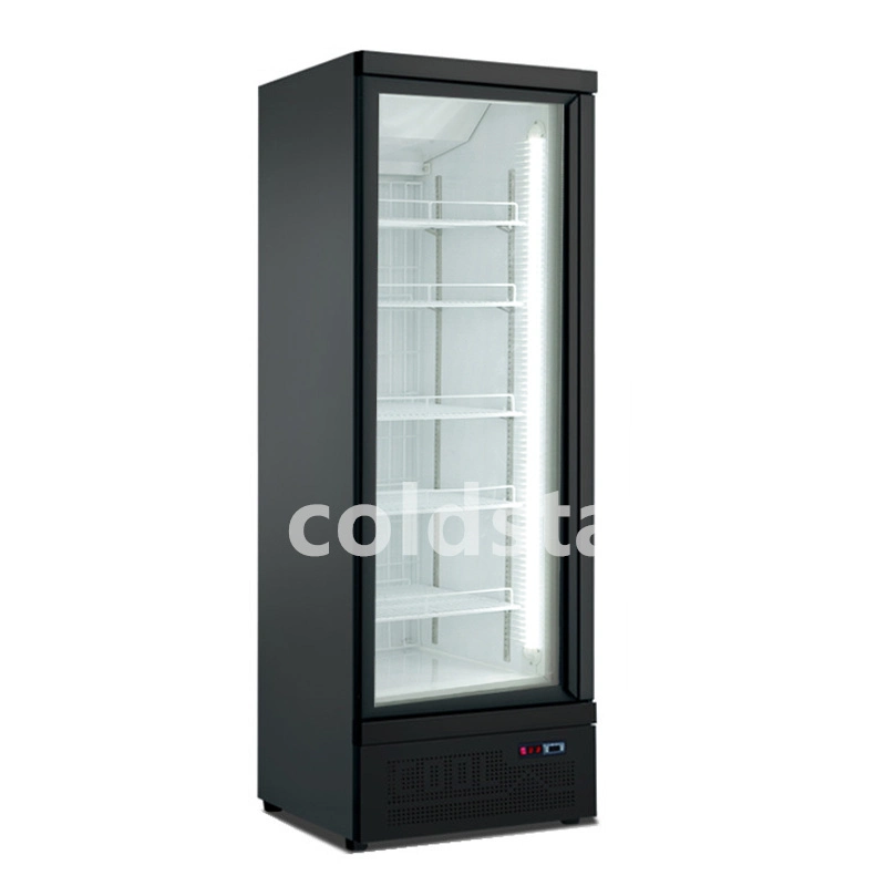 Supermarket Single Door Glass Beverage Soda Chiller Display Racks