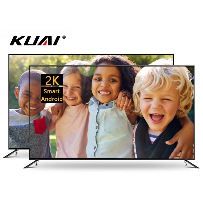 32-100pulgadas Kuai OEM/ODM de la fábrica de TV LED LCD TV Android Smart TV 43 55 65 70 85 100 Plano de gran tamaño Screnn 4K Ultra HD TV