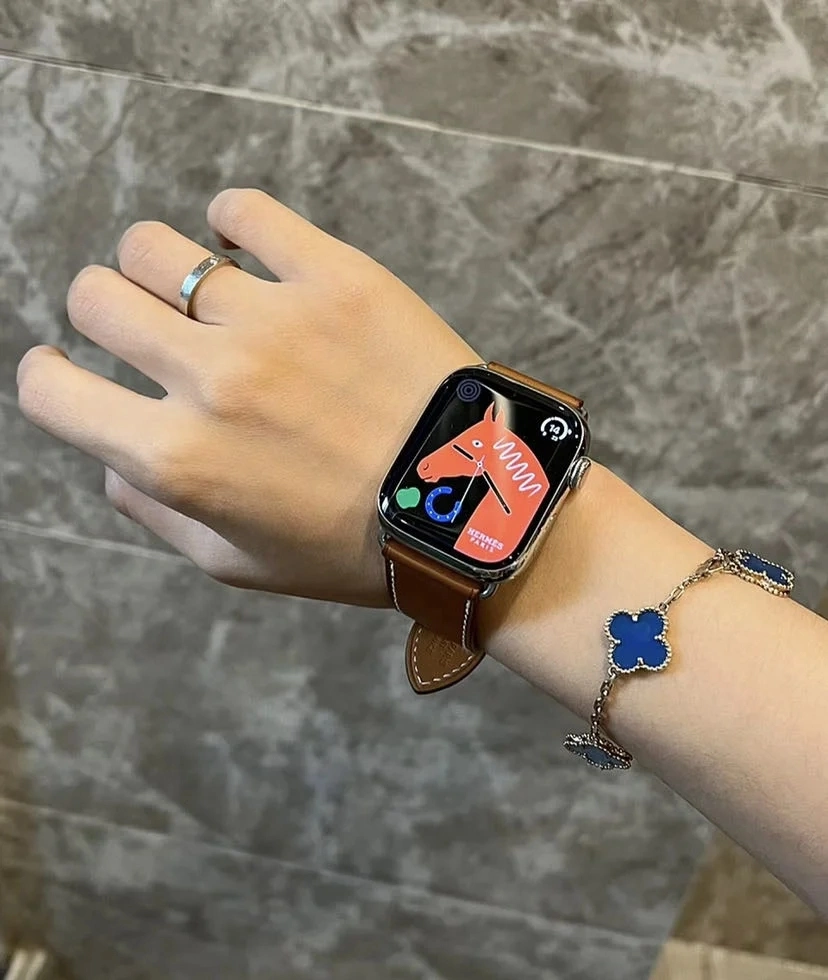 بالنسبة إلى سلسلة Apple Smart Watch لسلسة iOs IP Herm Es Watch 1: 1 نسخ 45 مم اللياقة البدنية ساعة ES Watch الخاصة بها