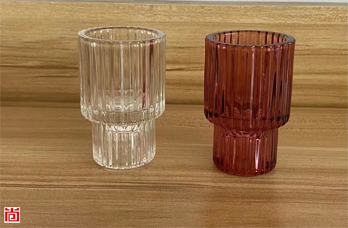 Fabulant Glass Pillar Candle Holder/ Tealight Candleholder in Two Usages