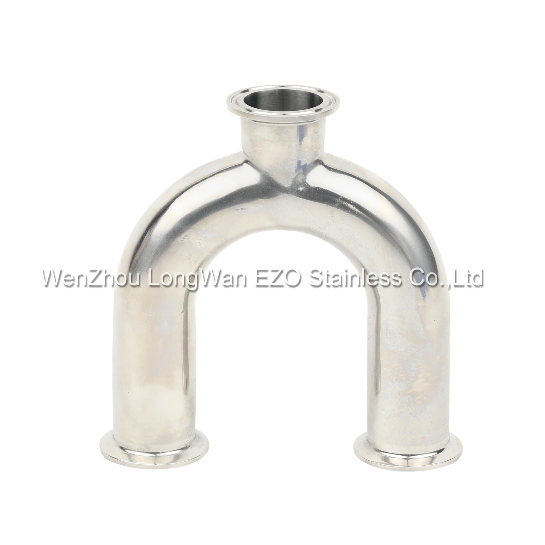 Stainless Steel Ss Pipe Fittings Sanitary Part Clamped U Type Tee Union