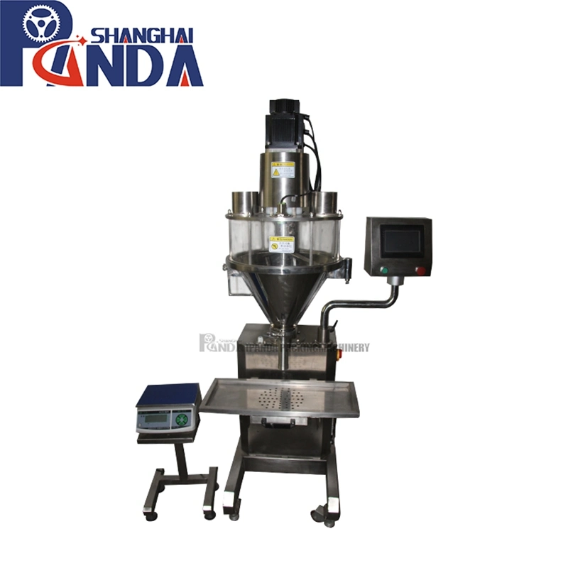 Semi Automatic Dosing Filler Multi Function Chemical Flour Spice Coffee Powder Auger Filling Packing Machine