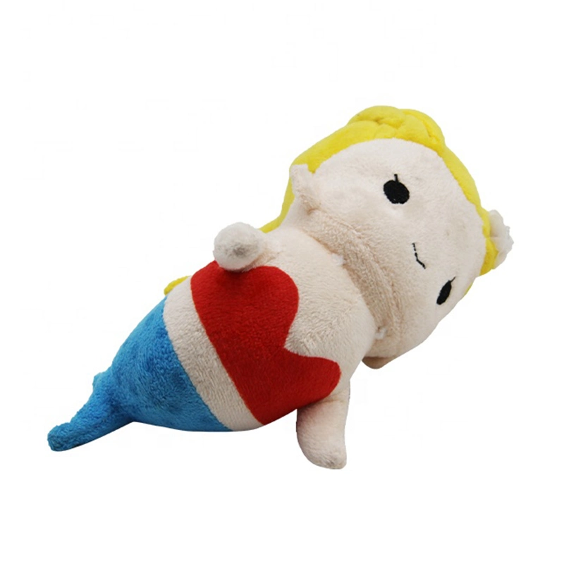 Diseño personalizado 15cm Soft Plush Toy Mute Mermaid animal relleno Para promoción