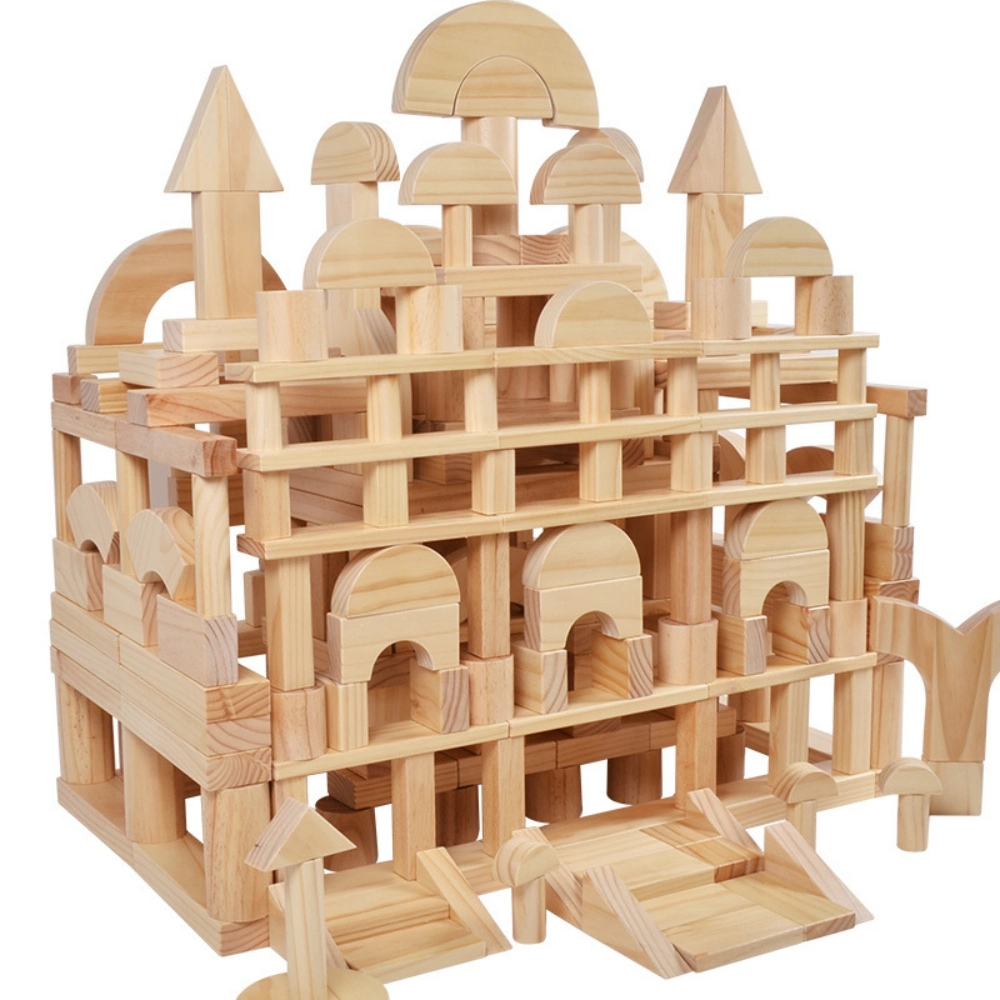 Customized Wholesale/Supplier Factory Price Castle Wooden Building Blocks