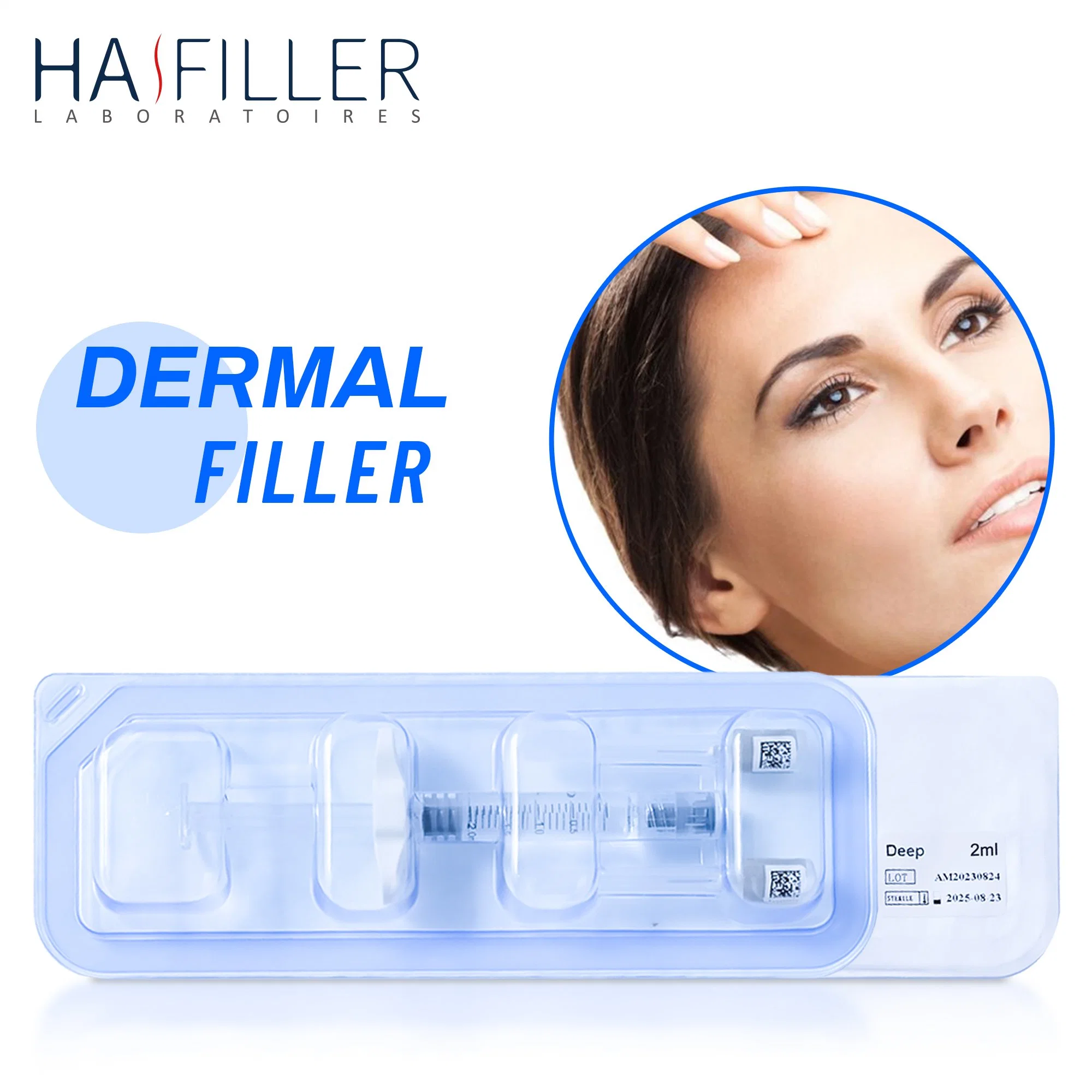 Best Lip Filling Hyaluronic Acid Filling Agent 2ml Deep Lido Painless Injection Jawline Dermal Filling