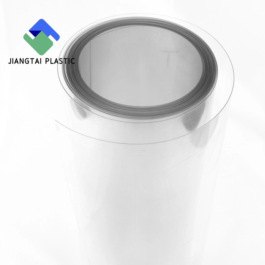 Jiangtai Plastic Factory Manufacture 0.25mm 0.5mm High quality/High cost performance  Clear Pet Plastic Roll Film for Vacuum Forming