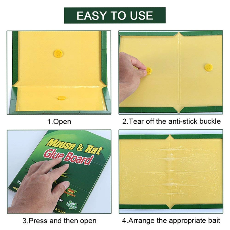 2021 High Efficiency Mouse Glue Trap Multi Catch Mouse Trap Extra Thick Plate Sticky Mouse Board Customizable Pest Control